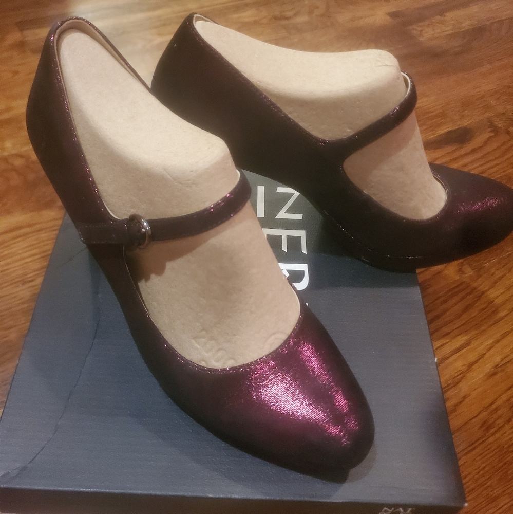Naturalizer mary janes cabernet/purple